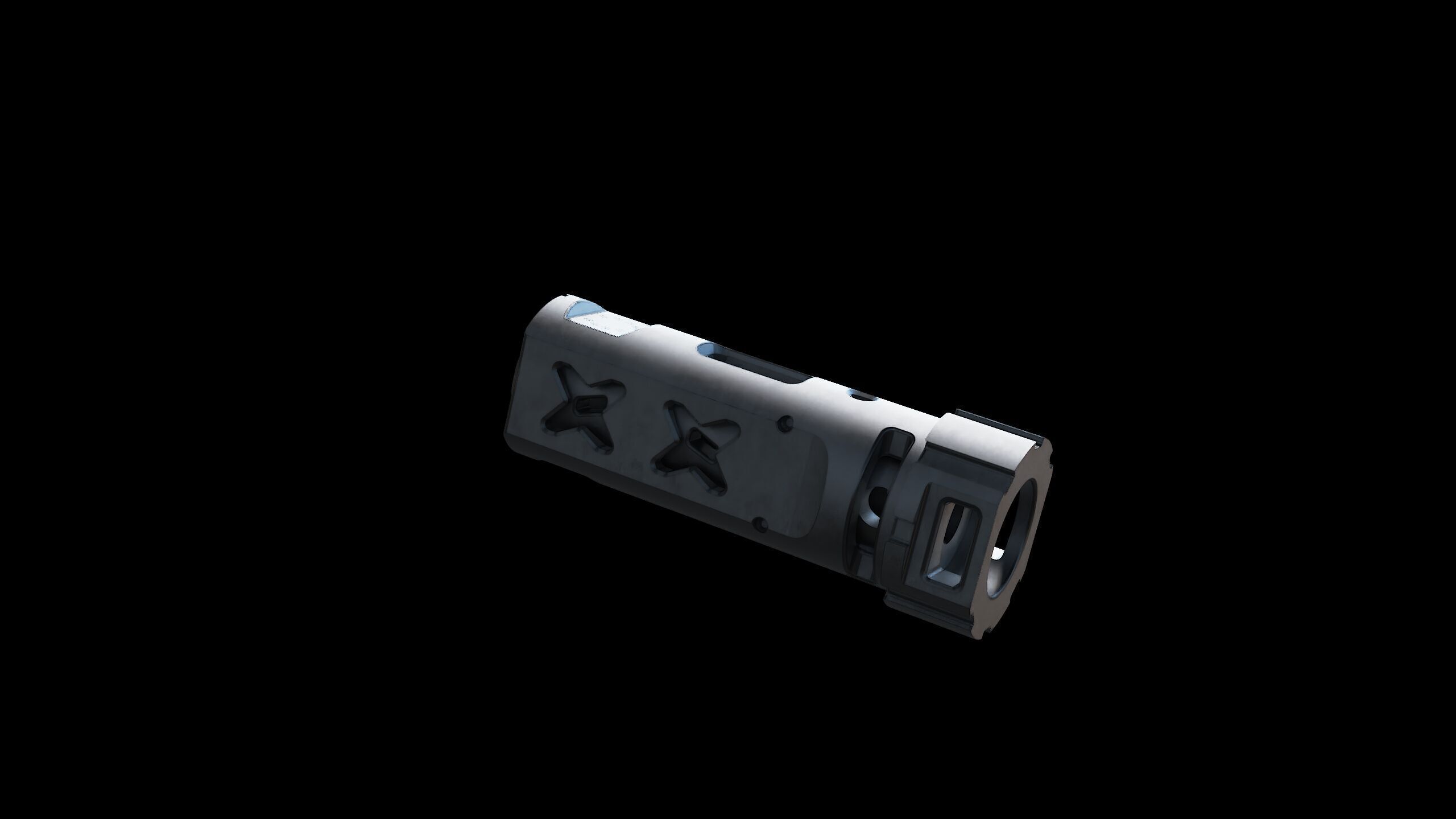 muzzle brake vgr 3D model_8