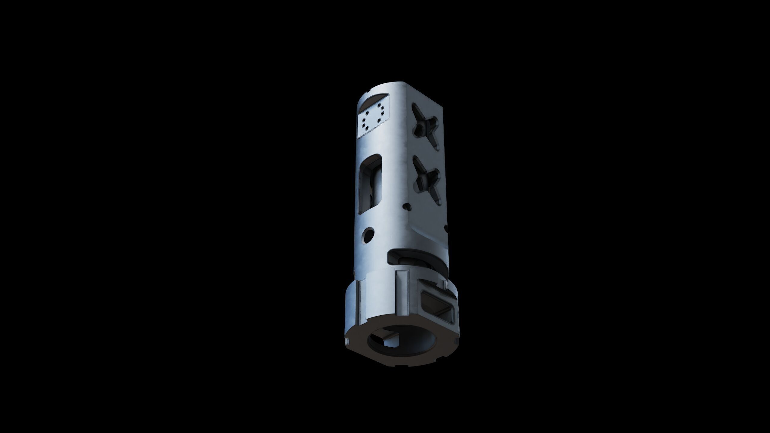 muzzle brake vgr 3D model_1