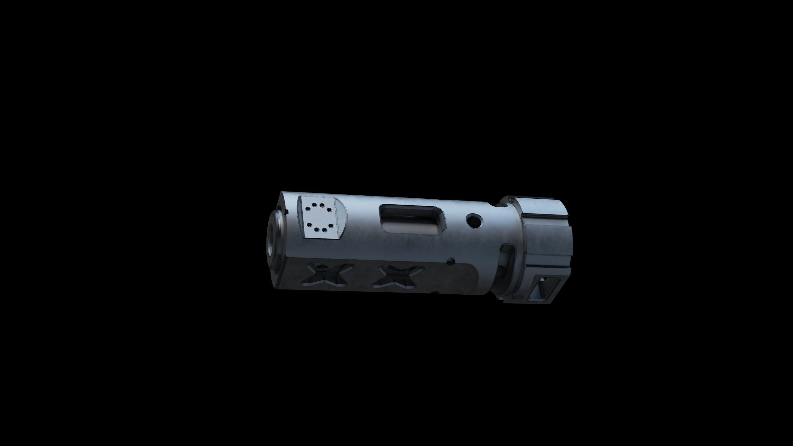 muzzle brake vgr 3D model_7