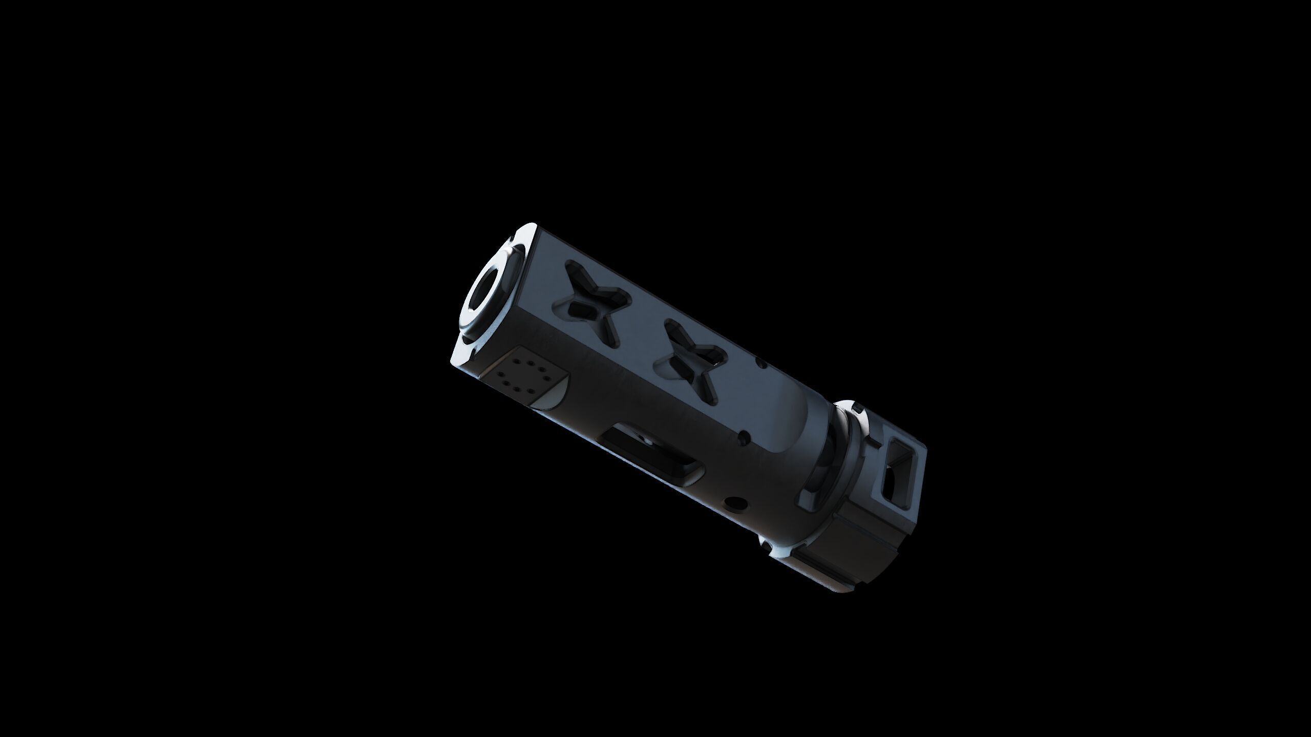 muzzle brake vgr 3D model_4