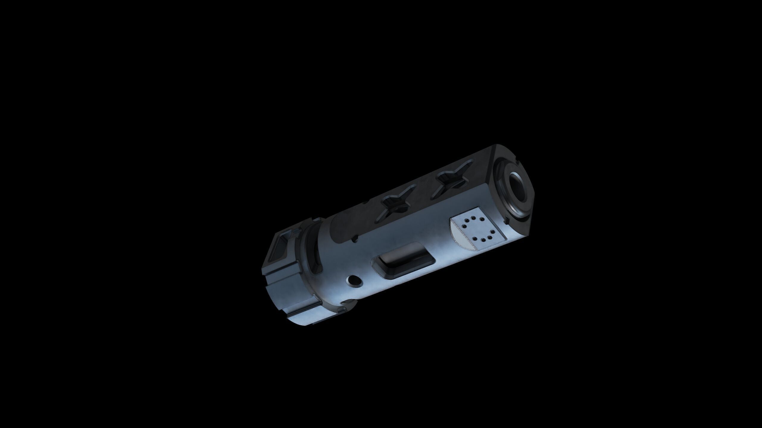 muzzle brake vgr 3D model_9