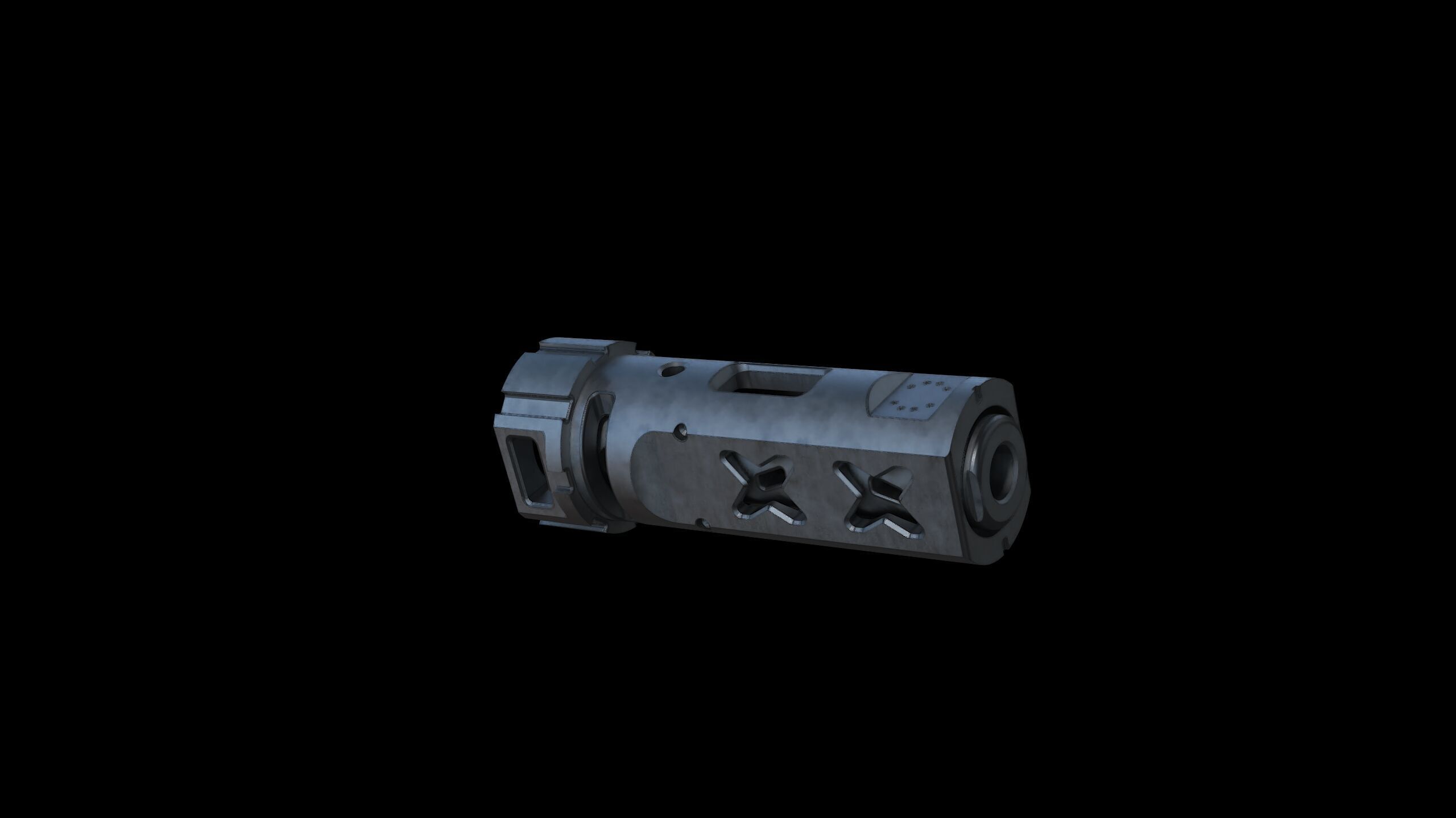 muzzle brake vgr 3D model_3
