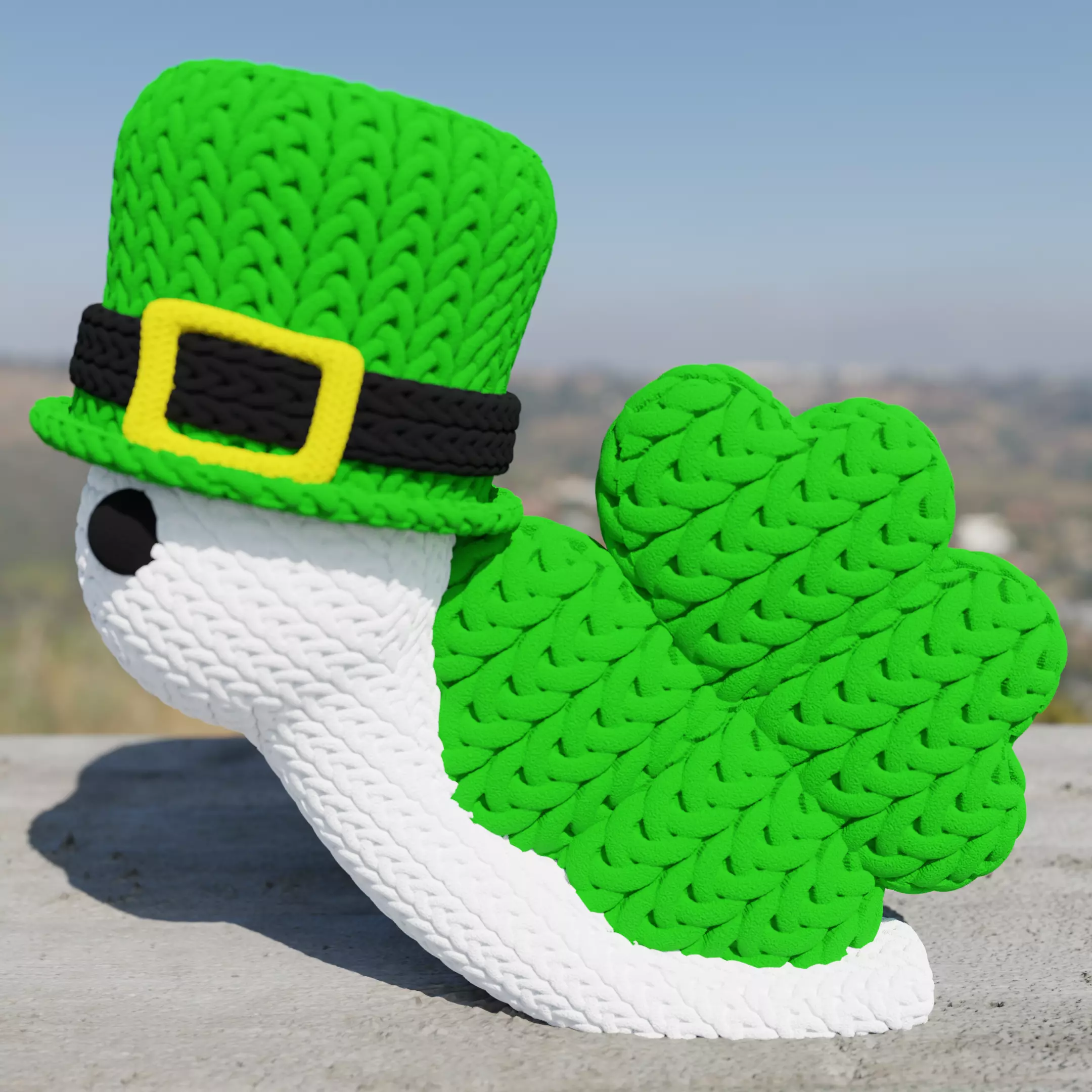 knitted patrick snail 3D print model