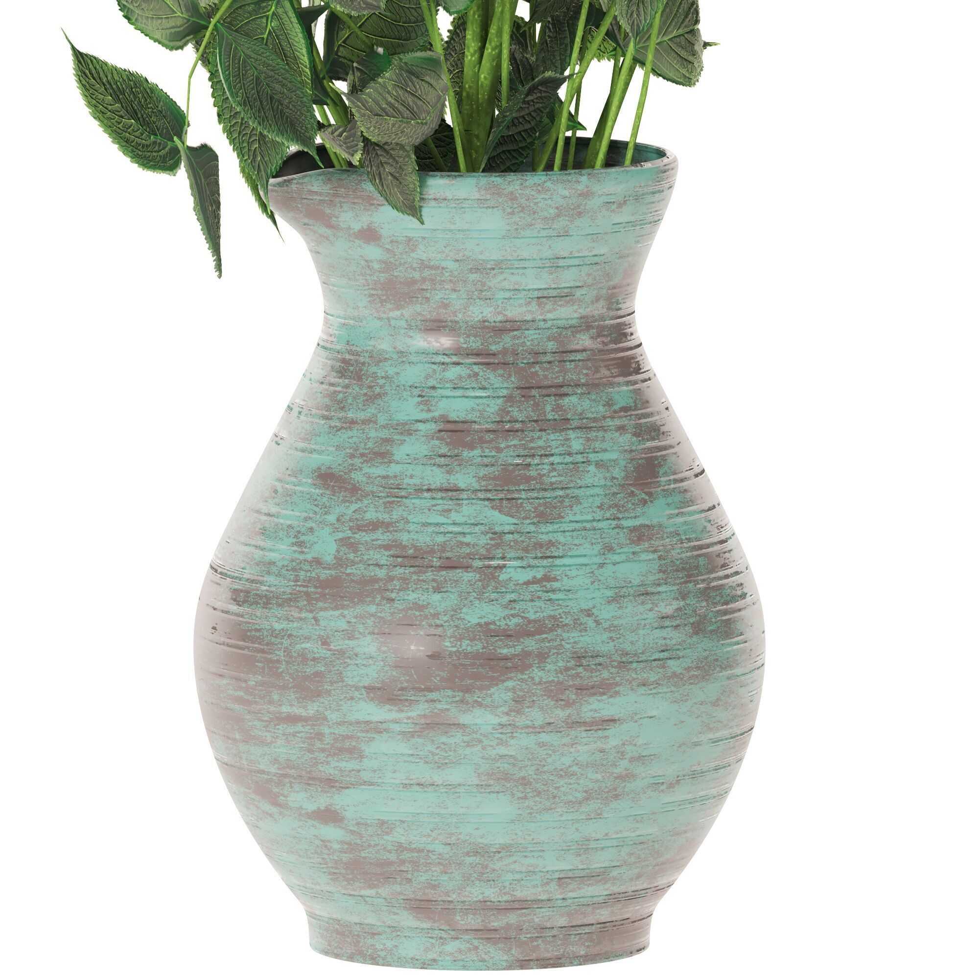 Stylish flowers in a vase 3D model_2