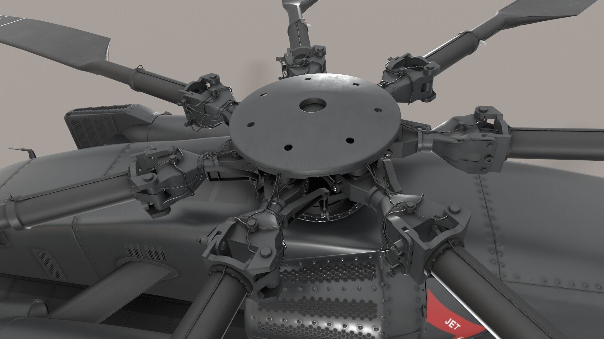 MH-53E Sea Dragons US Navy Low-poly 3D model_9