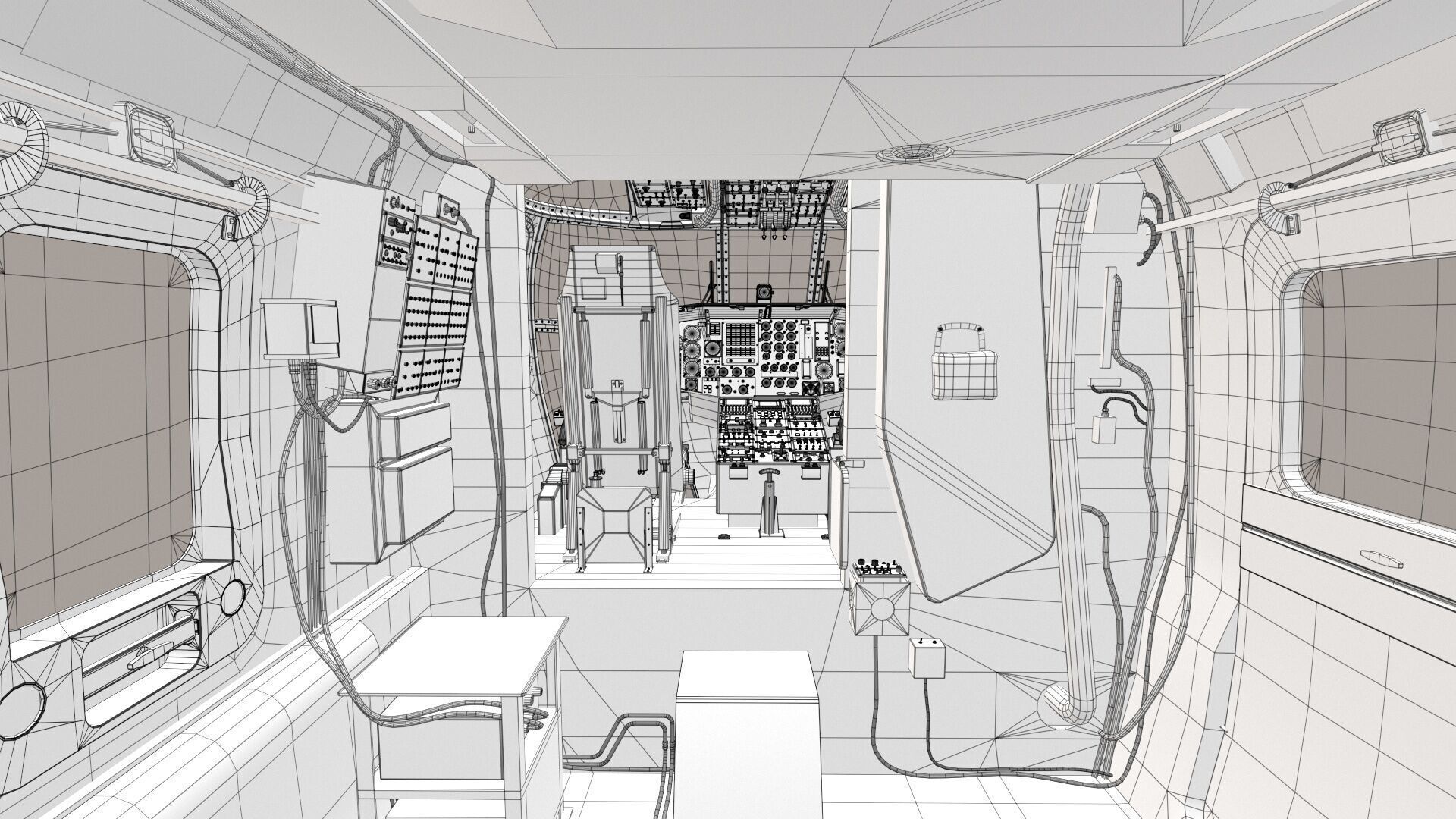 MH-53E Sea Dragons US Navy Low-poly 3D model_44
