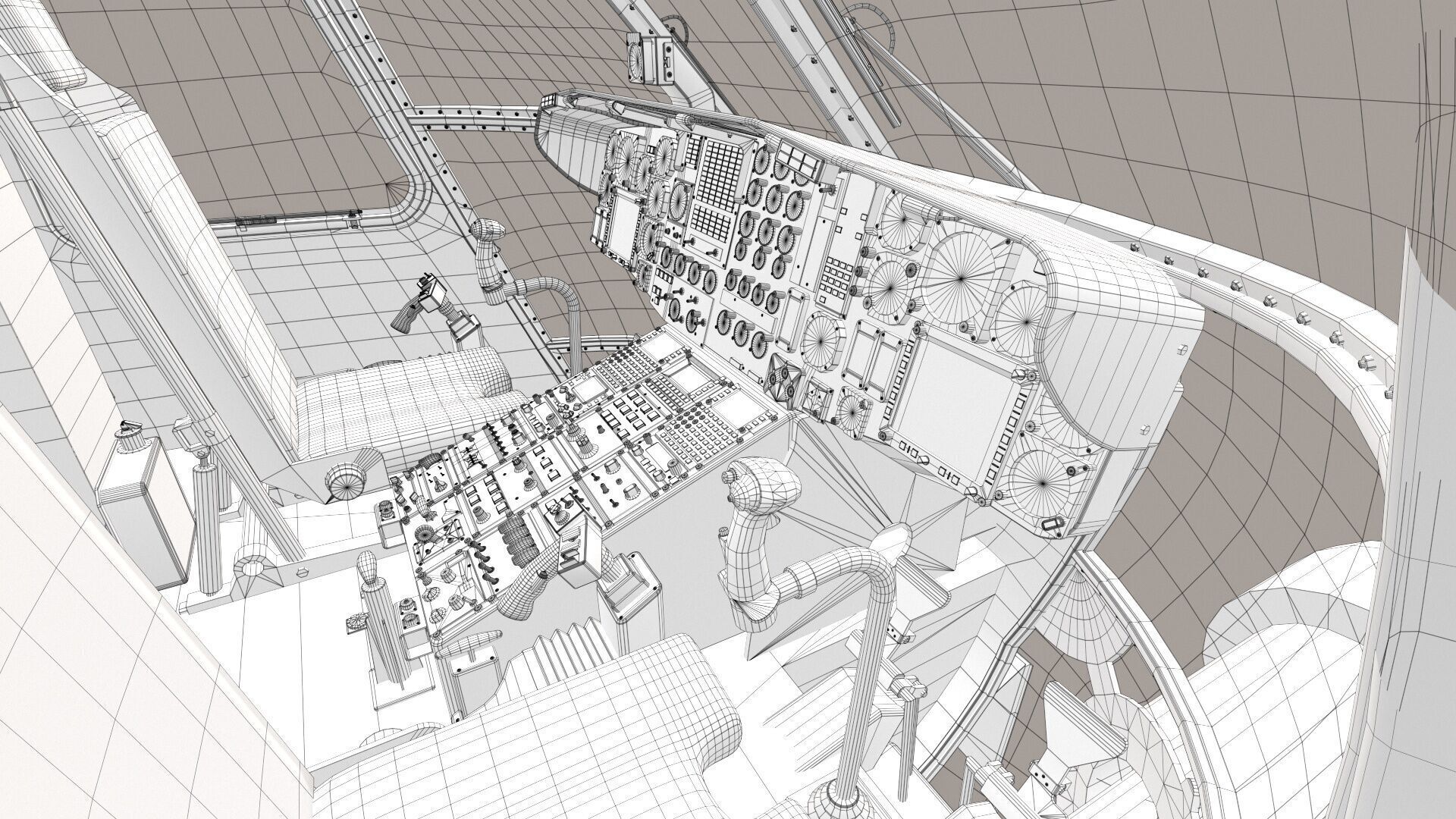MH-53E Sea Dragons US Navy Low-poly 3D model_40