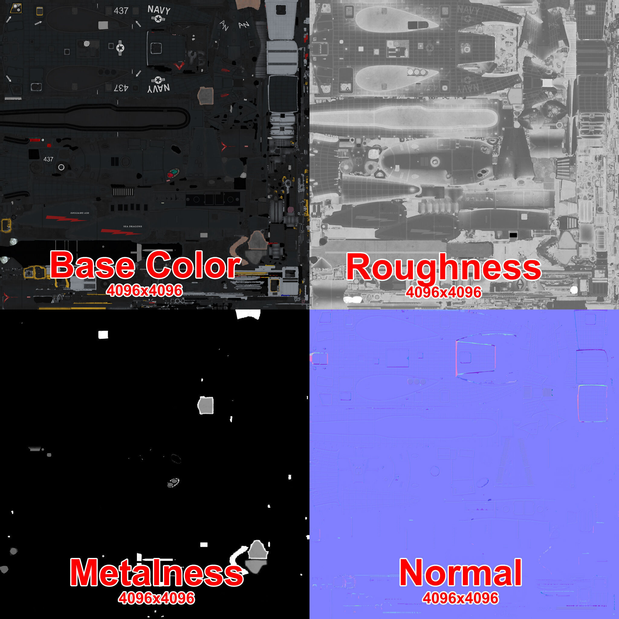 MH-53E Sea Dragons US Navy Low-poly 3D model_56