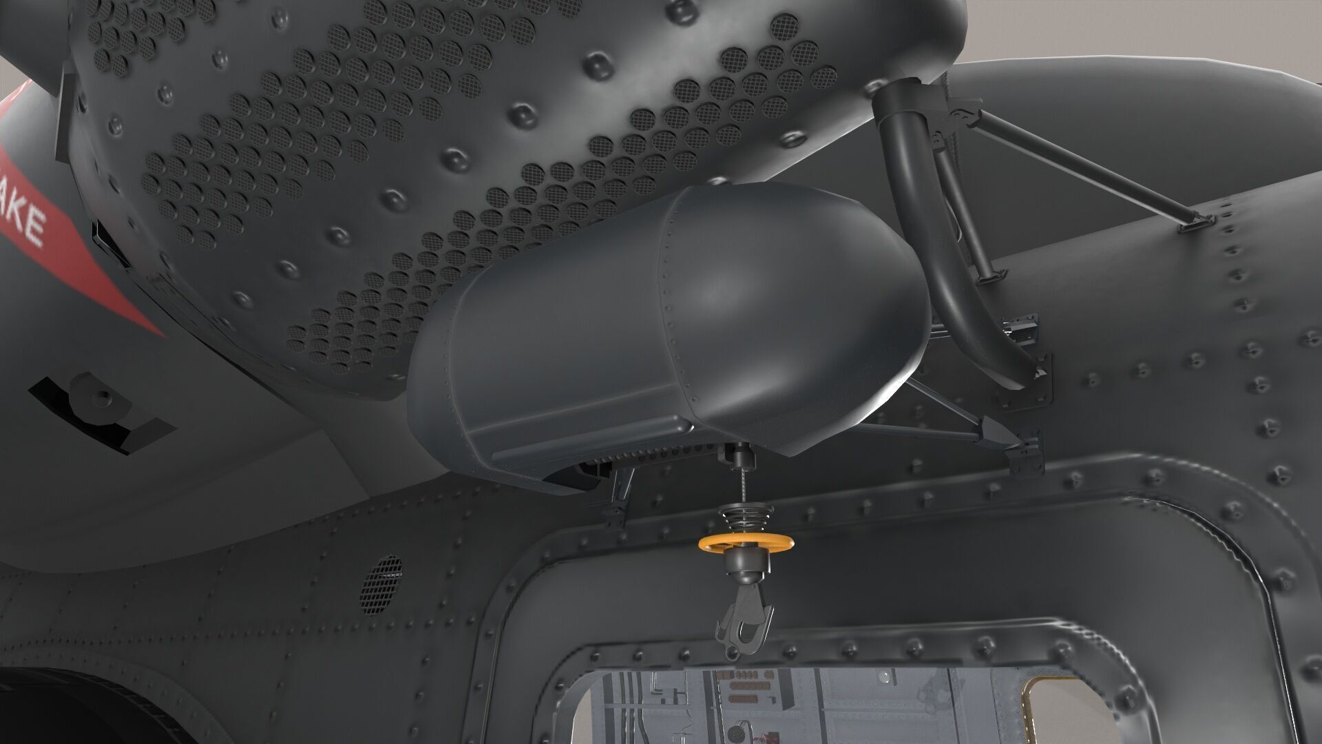 MH-53E Sea Dragons US Navy Low-poly 3D model_17