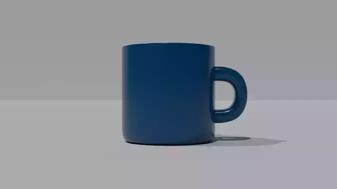 Detailed 3D Cup Model