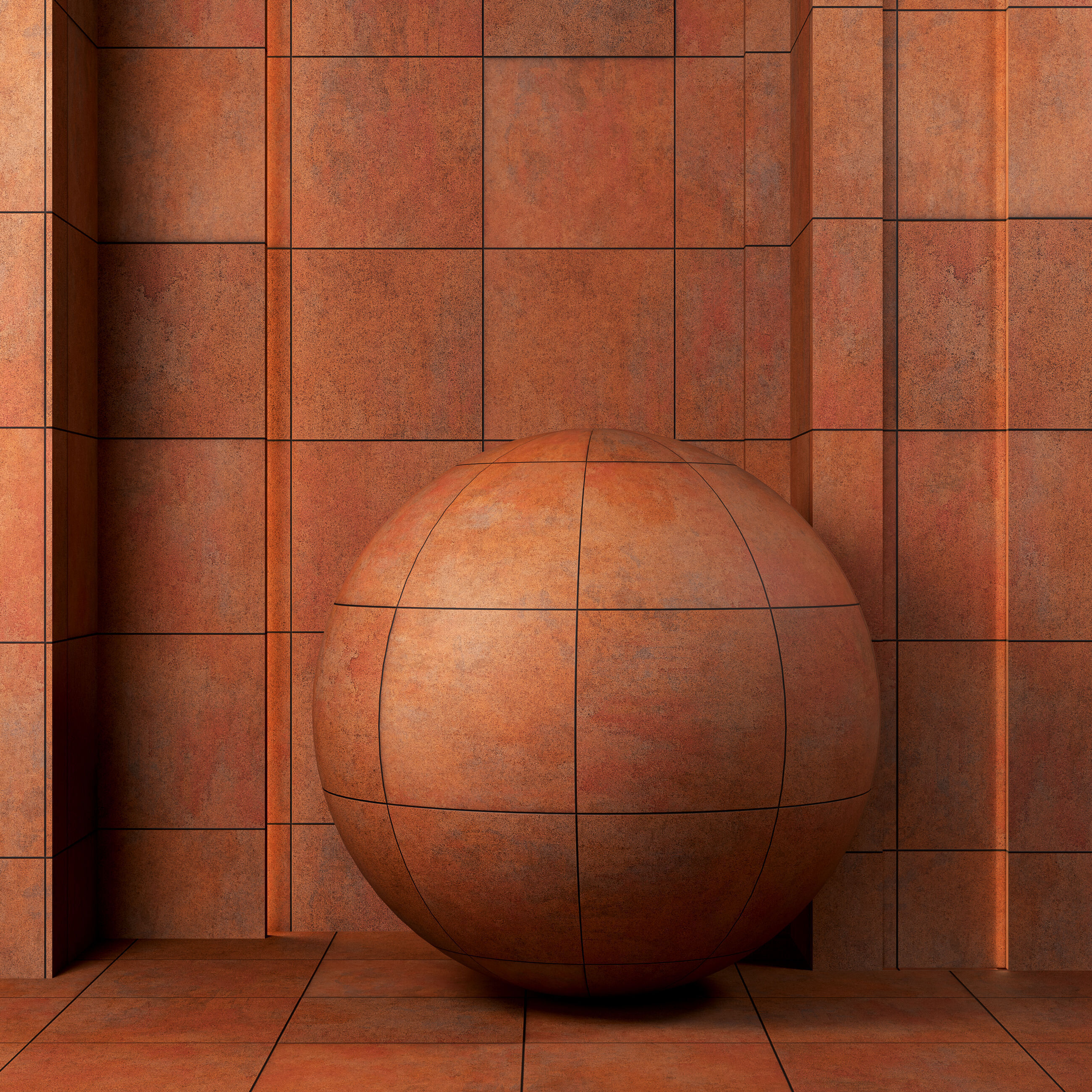 4K Corten Steel Panel Textures - 2 Patterns - Weathered Texture_1