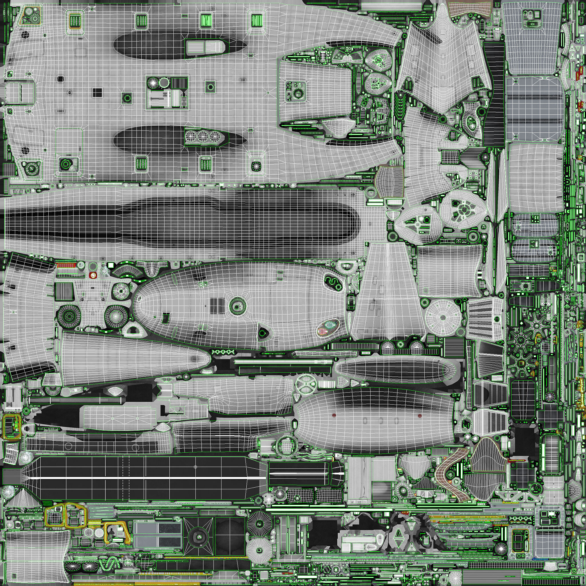 CH-53E Super Stallion Blank Livery Low-poly 3D model_60