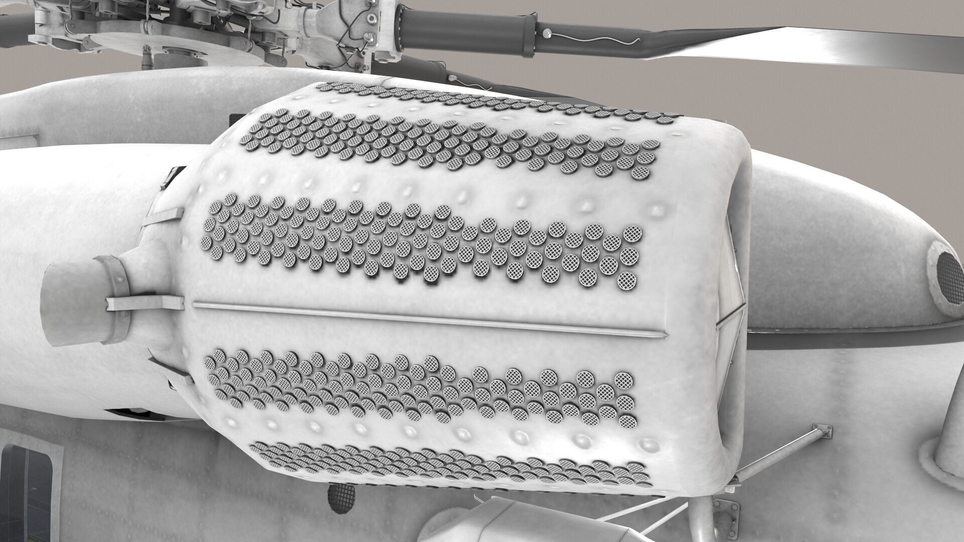 CH-53E Super Stallion Blank Livery Low-poly 3D model_15