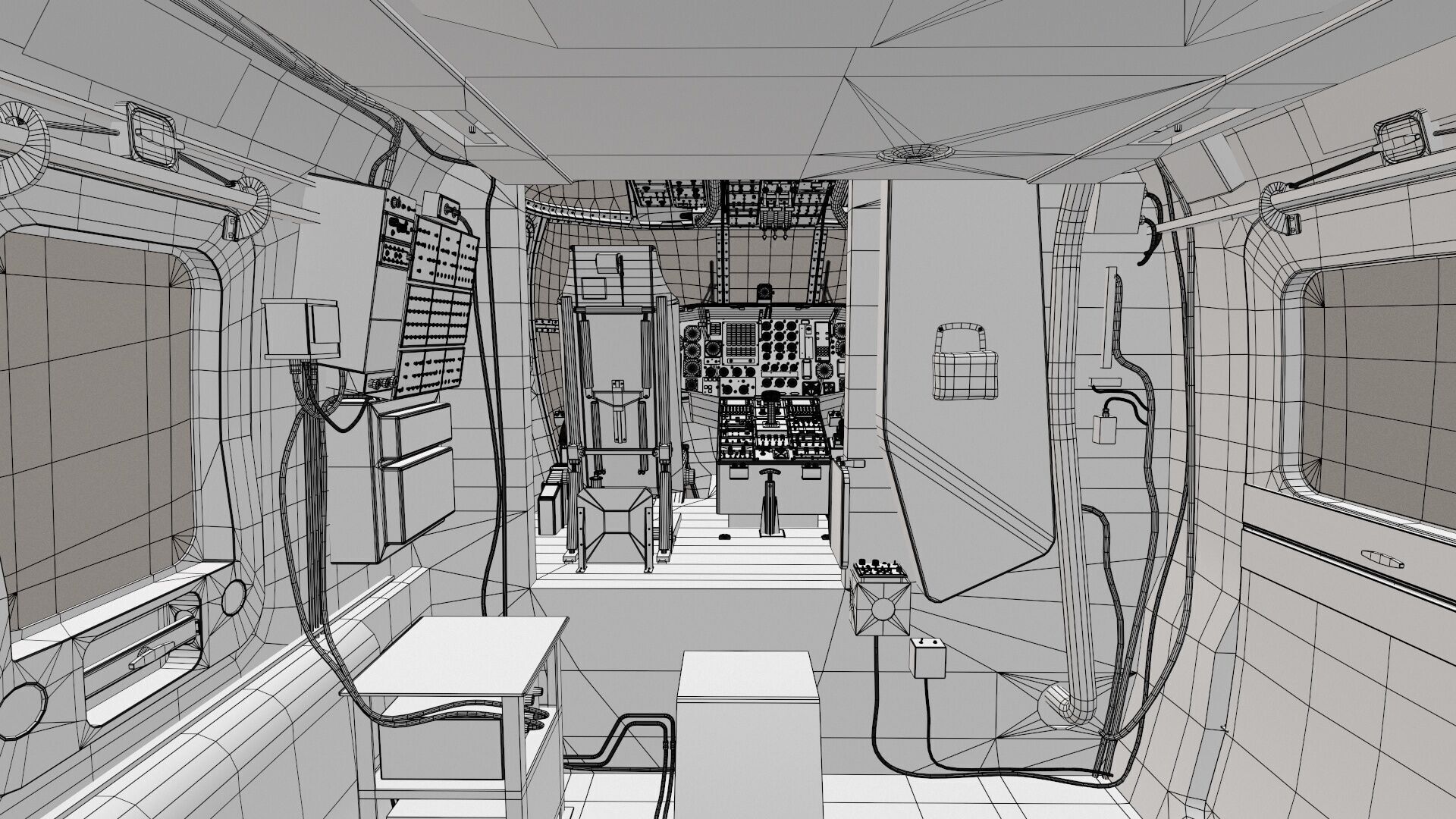 CH-53E Super Stallion Blank Livery Low-poly 3D model_44