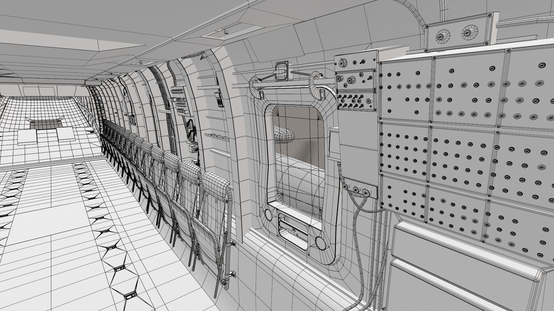 CH-53E Super Stallion Blank Livery Low-poly 3D model_43