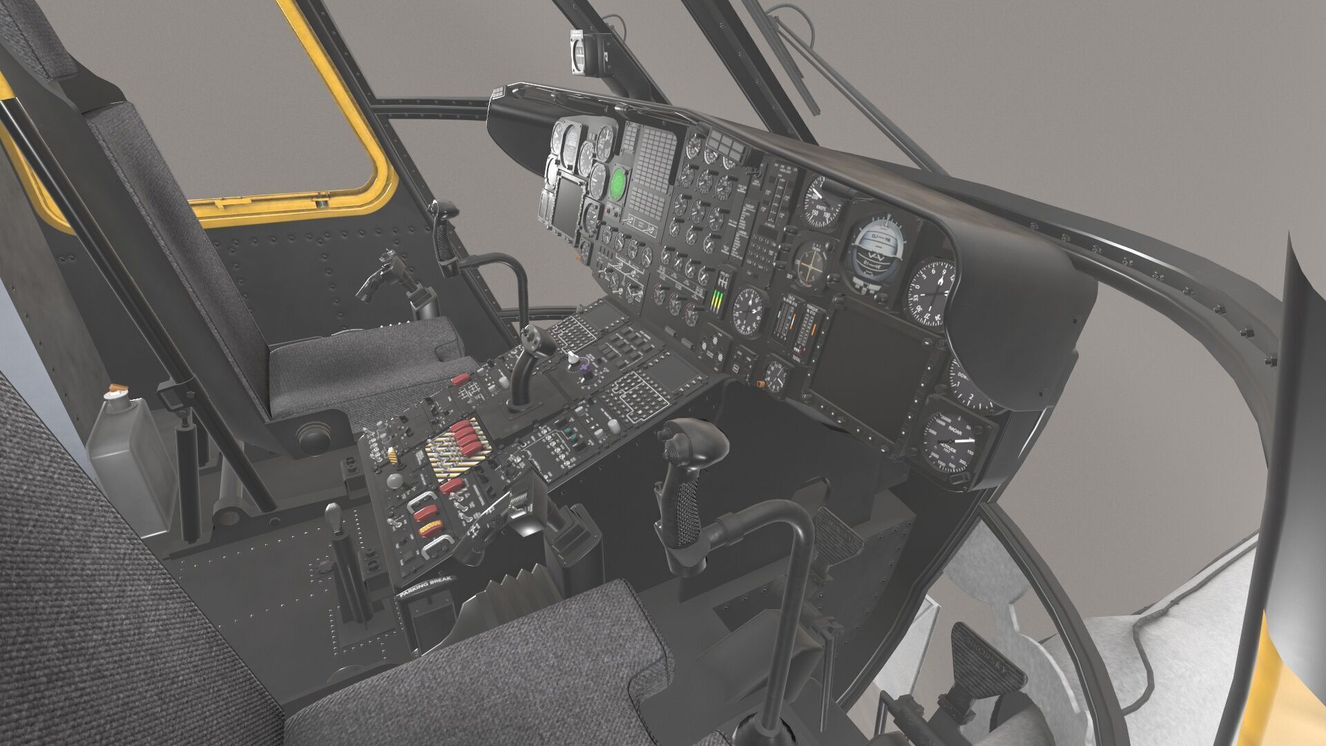 CH-53E Super Stallion Blank Livery Low-poly 3D model_28