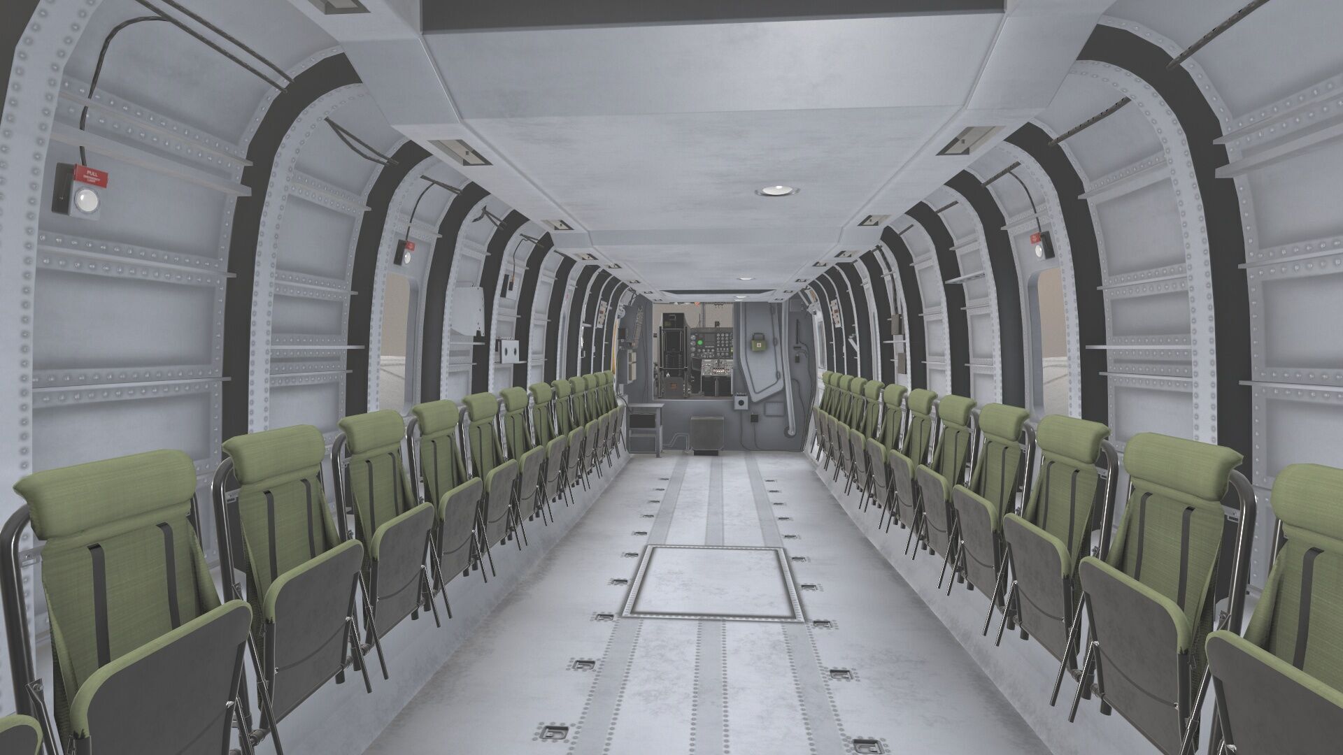 CH-53E Super Stallion Blank Livery Low-poly 3D model_32