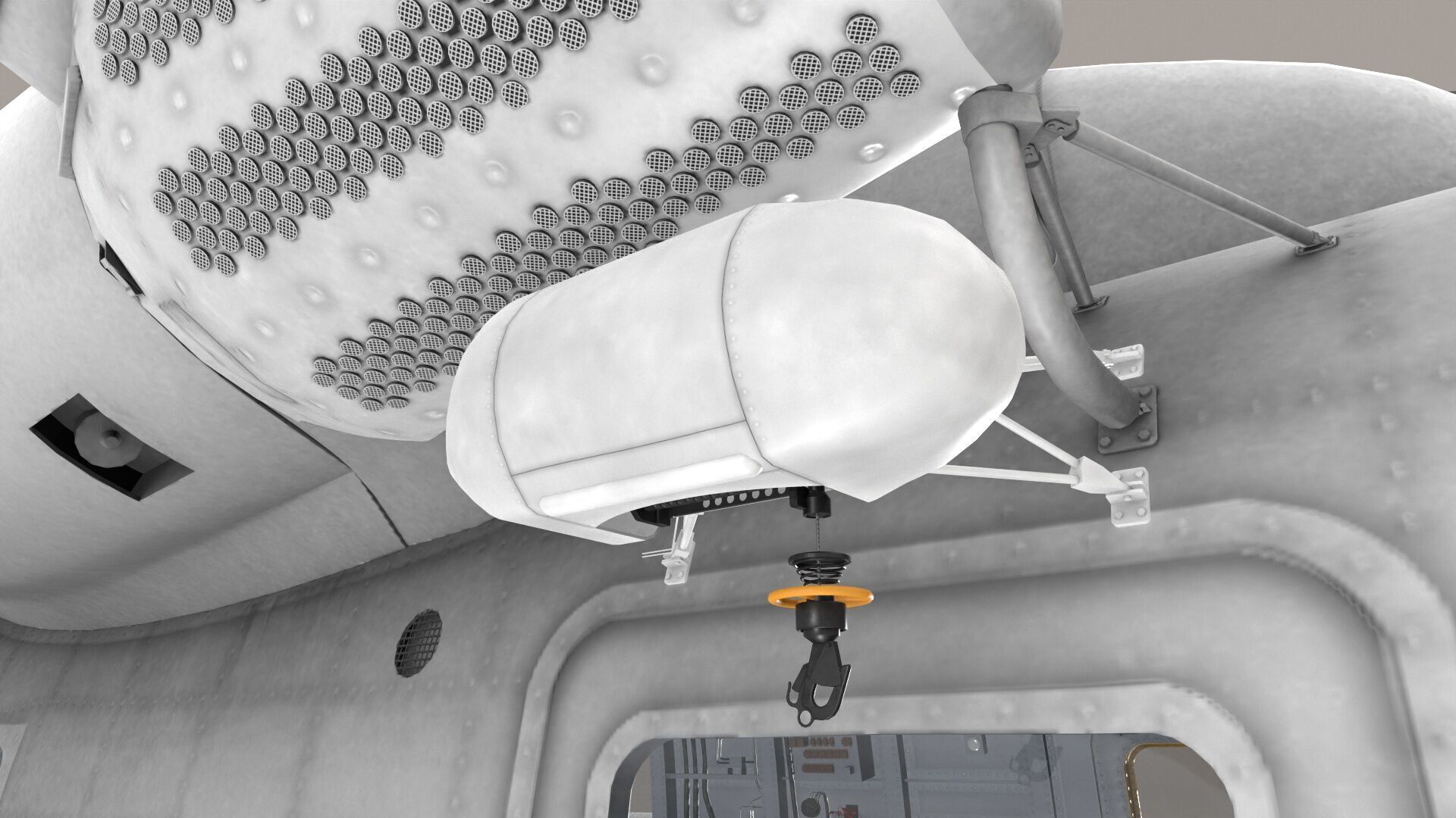 CH-53E Super Stallion Blank Livery Low-poly 3D model_17