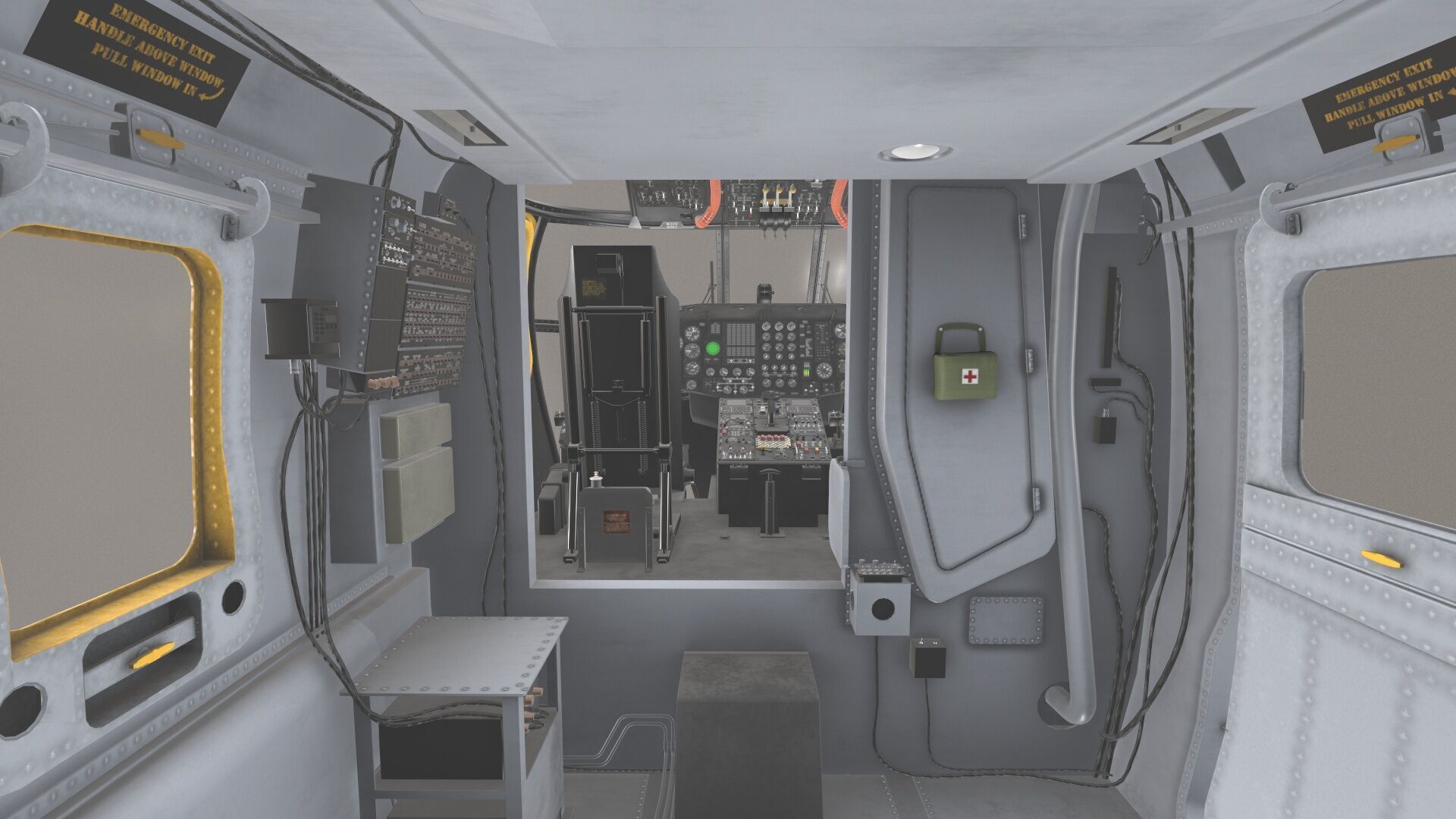 CH-53E Super Stallion Blank Livery Low-poly 3D model_35