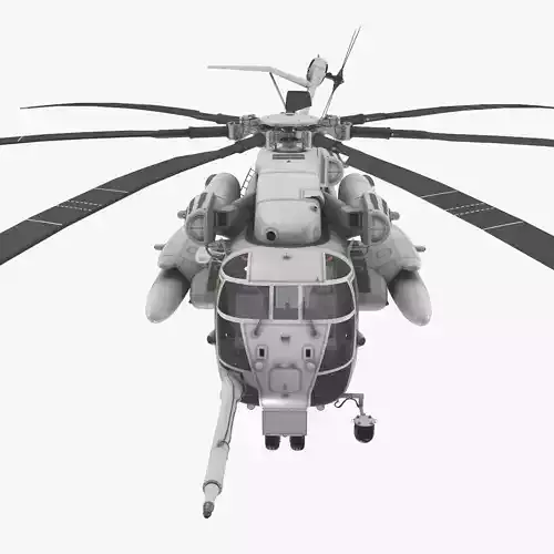 CH-53E Super Stallion Blank Livery Low-poly 3D model