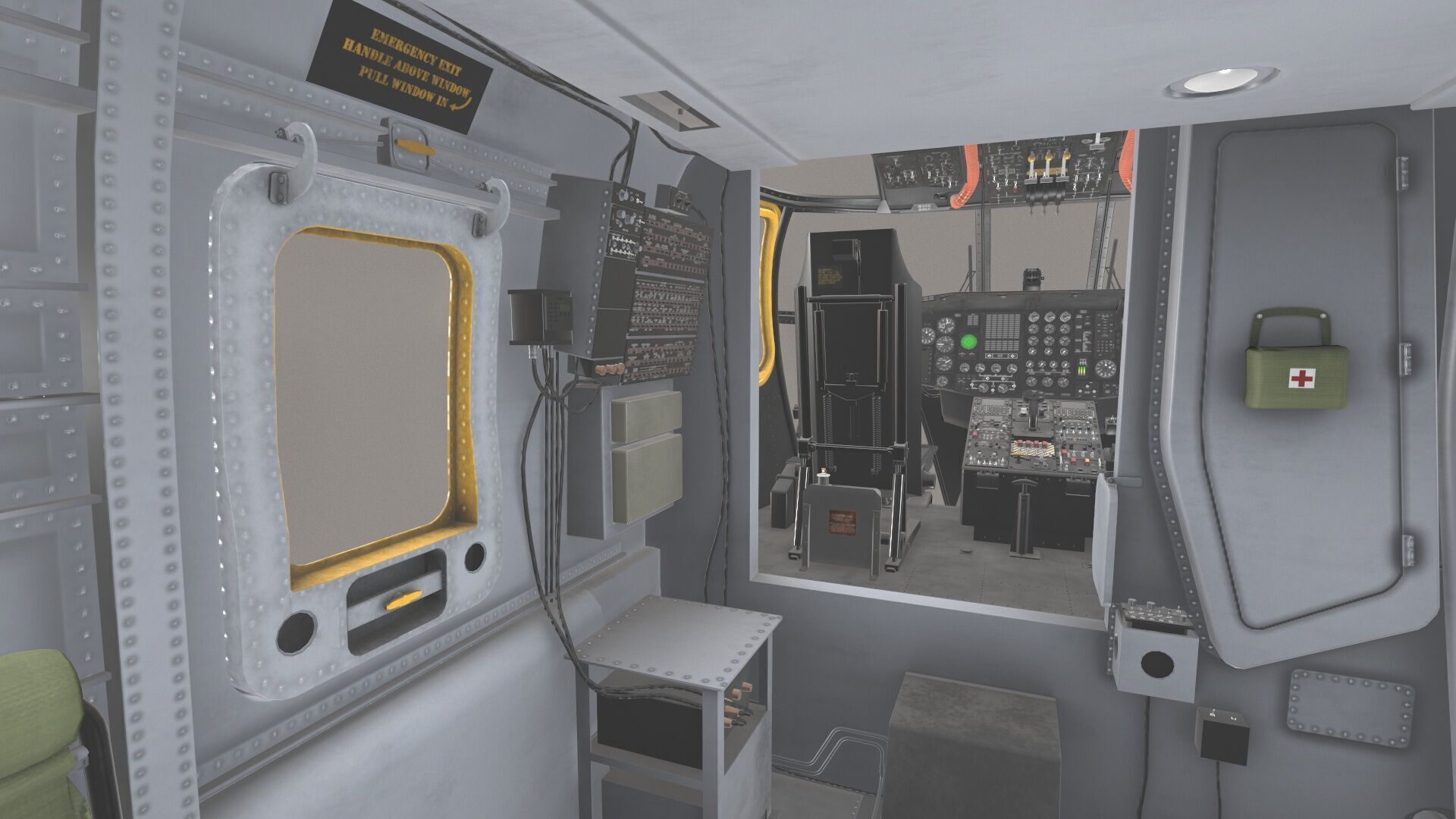 CH-53E Super Stallion Blank Livery Low-poly 3D model_36