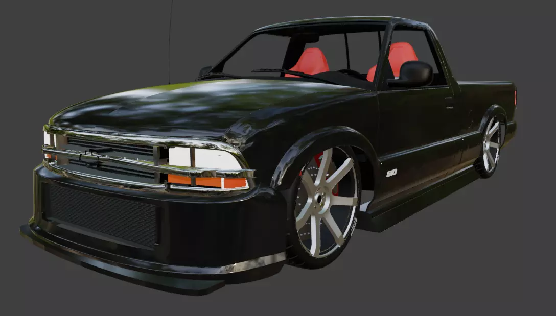 truck chevrolet s10 Free 3D model