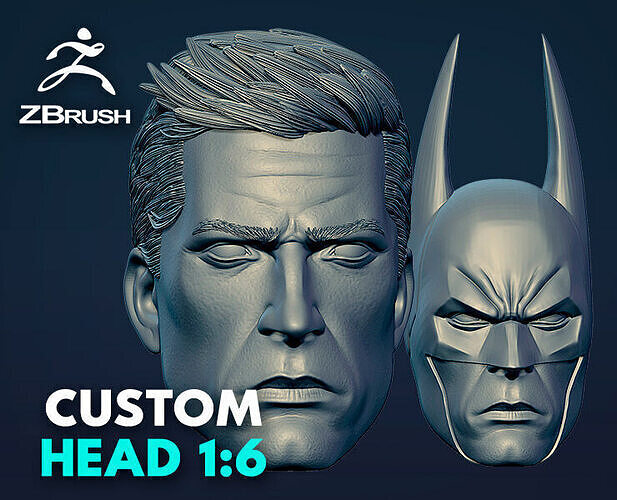 BATMAN - CUSTOM HEAD KIT 3D print model