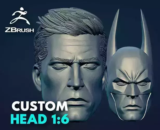 BATMAN - CUSTOM HEAD KIT 3D print model