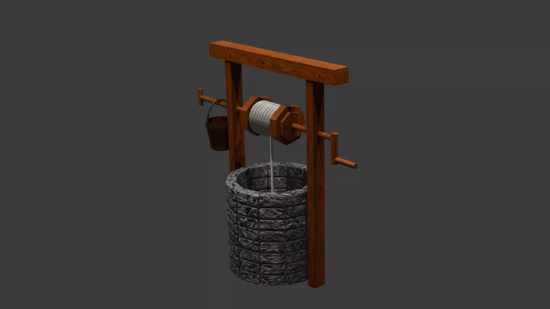 water well high definition high quality Free 3D model
