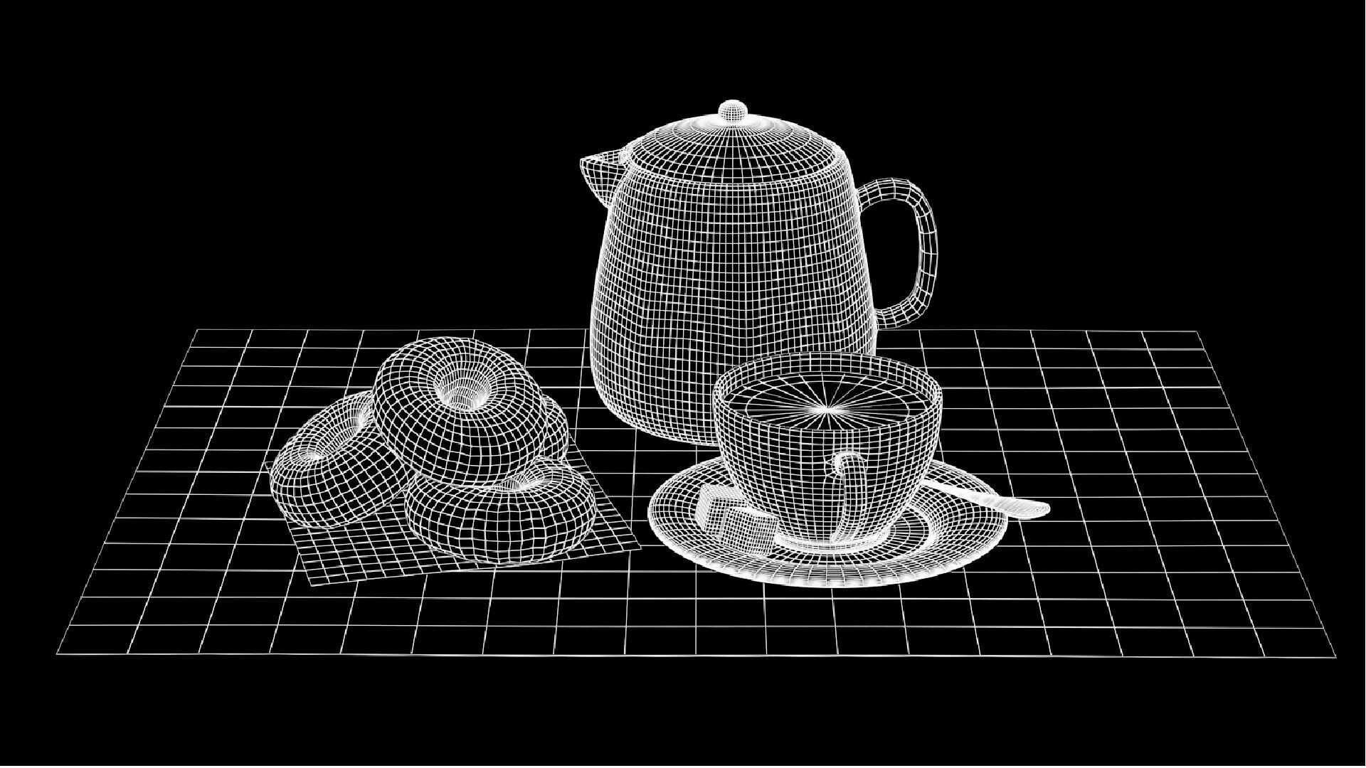 Coffee and Donuts 3D model_8