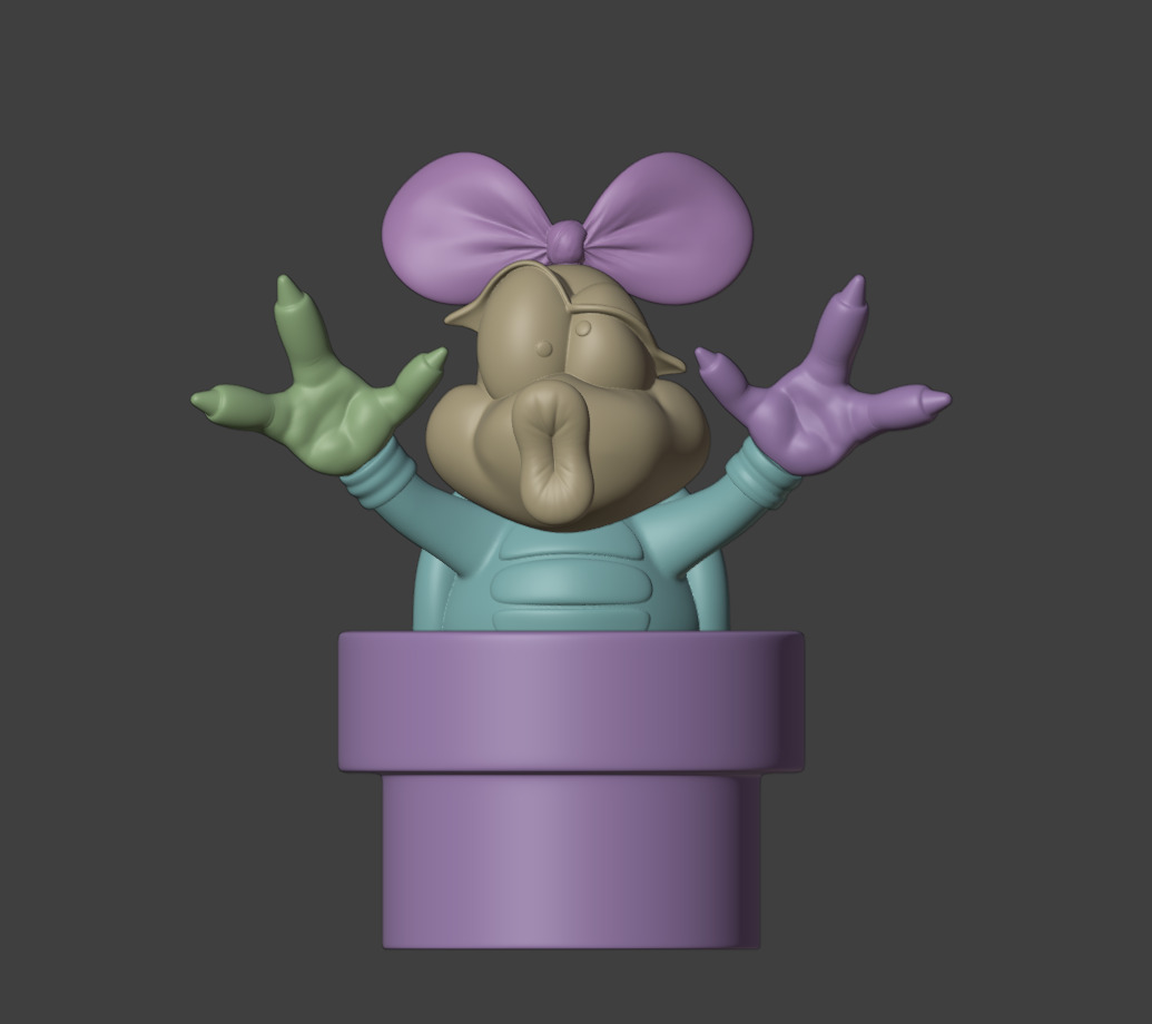 Lemmy Koopaling Super Mario World 3D print model_10