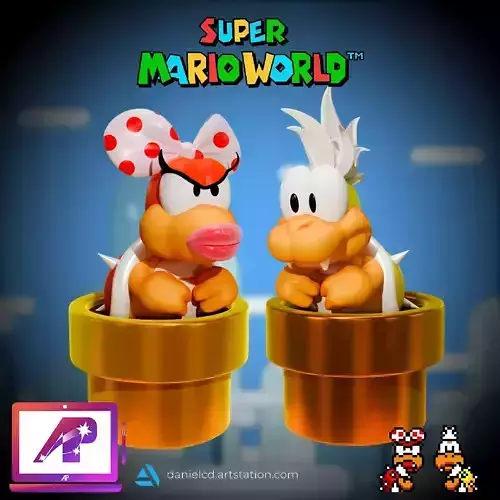 Lemmy Koopaling Super Mario World 3D print model