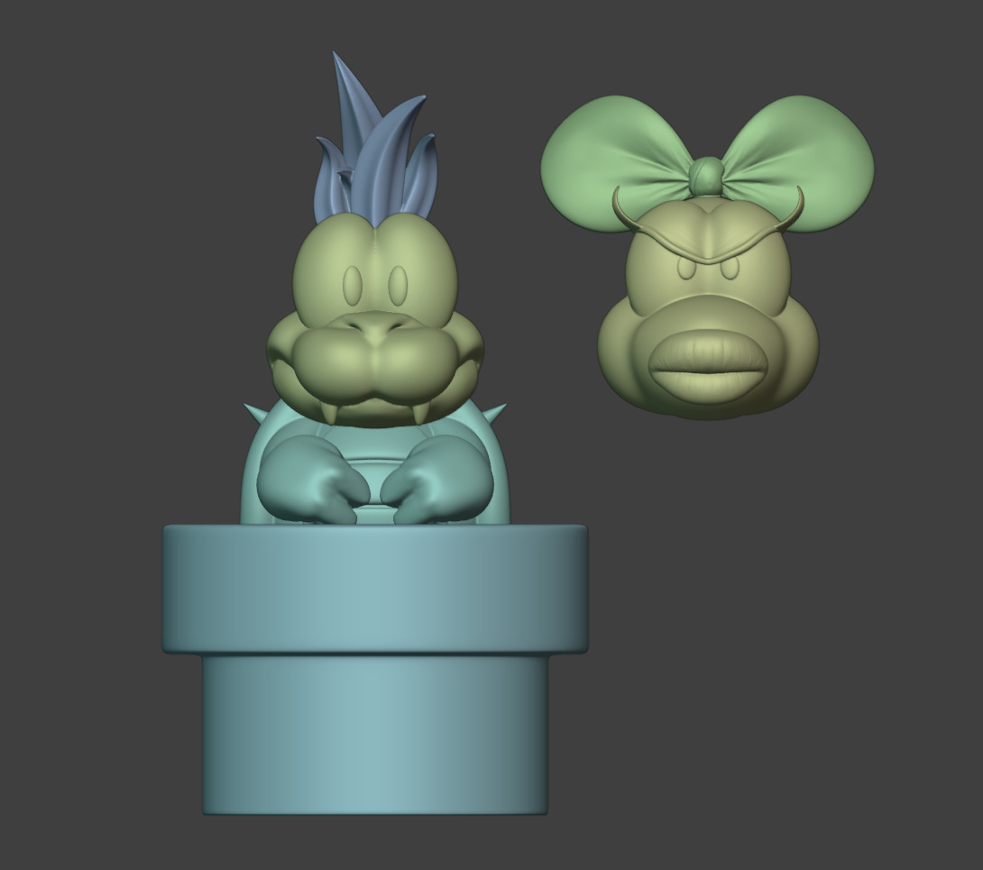 Lemmy Koopaling Super Mario World 3D print model_6