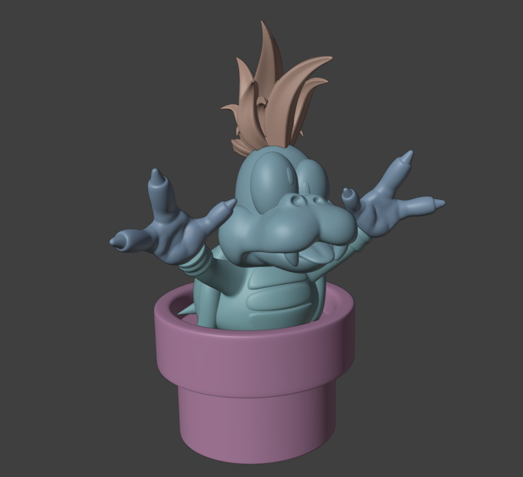 Lemmy Koopaling Super Mario World 3D print model_5