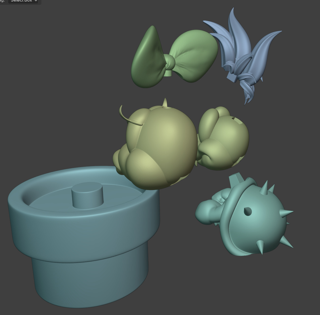 Lemmy Koopaling Super Mario World 3D print model_11