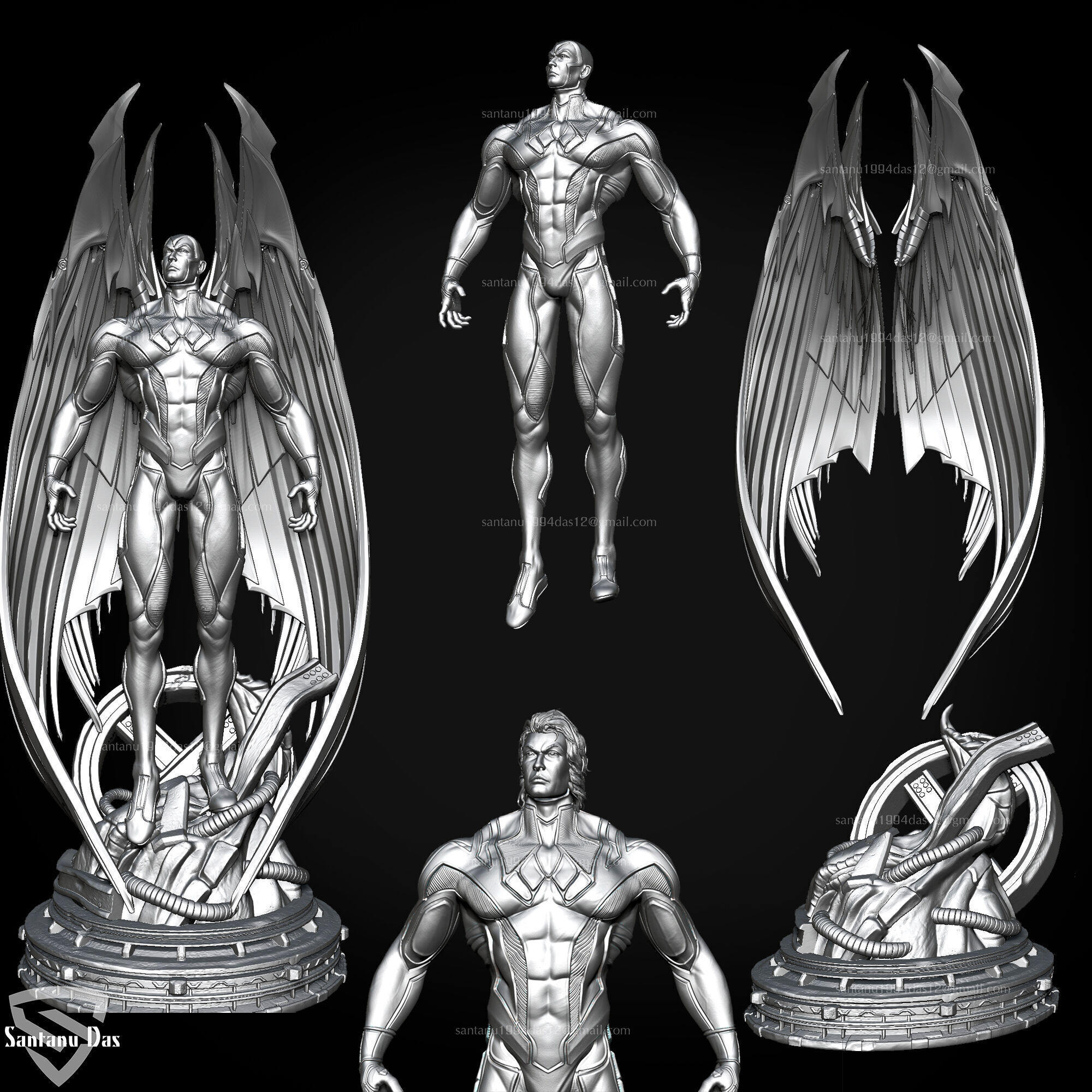 Archangel x-men 3d Print 3D print model_1
