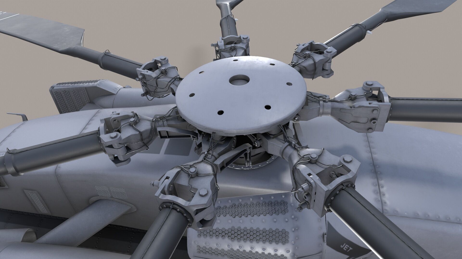 Realistic 3d model of CH-53E Super Stallion US Marines Low-poly 3D model_7