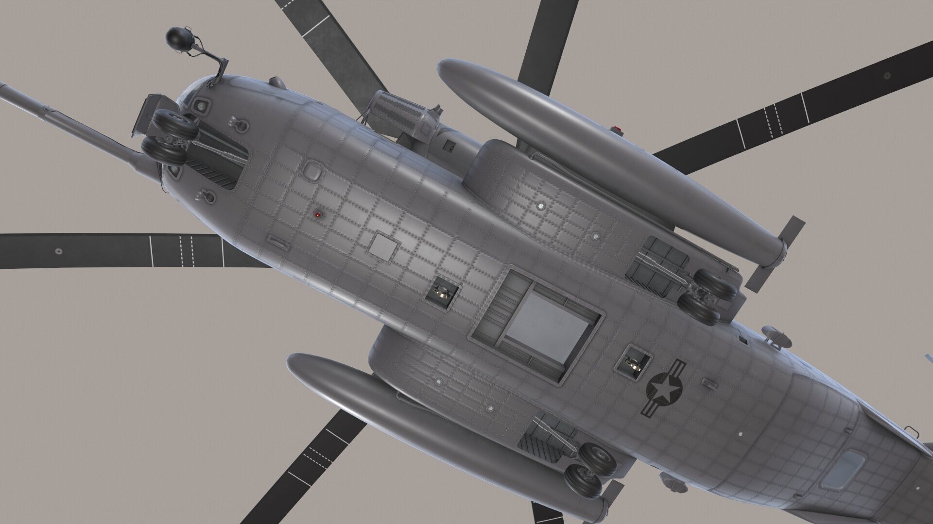 Realistic 3d model of CH-53E Super Stallion US Marines Low-poly 3D model_17