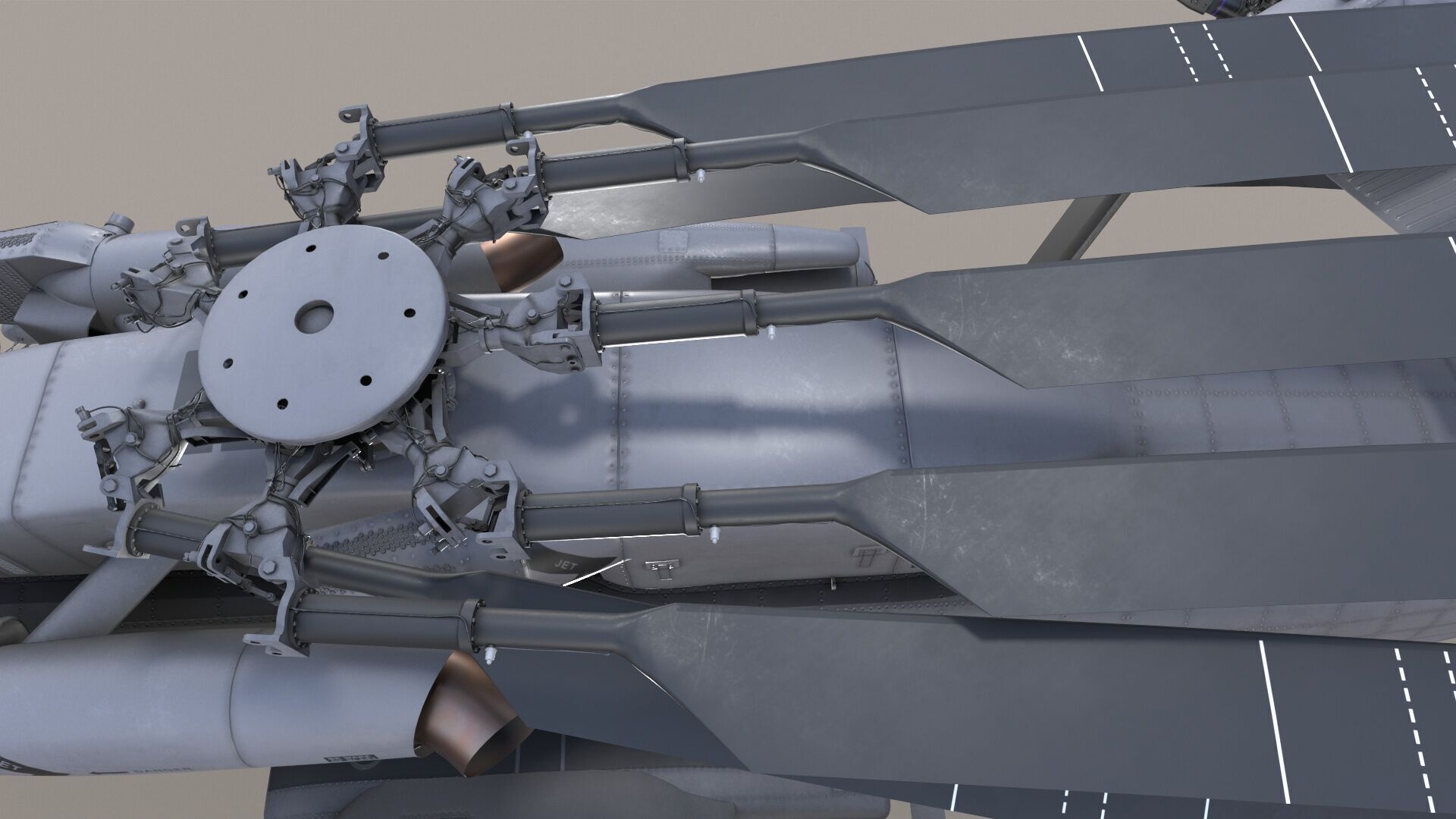 Realistic 3d model of CH-53E Super Stallion US Marines Low-poly 3D model_10