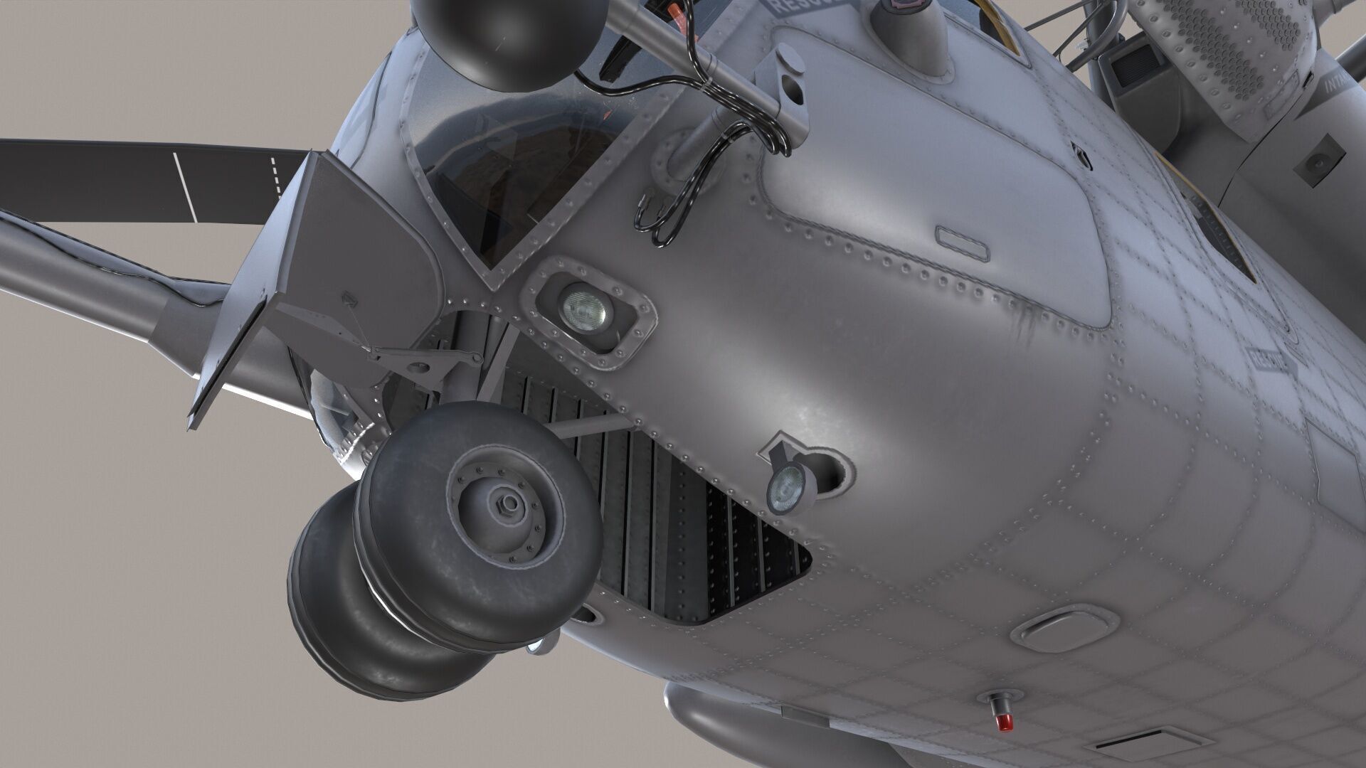 Realistic 3d model of CH-53E Super Stallion US Marines Low-poly 3D model_18