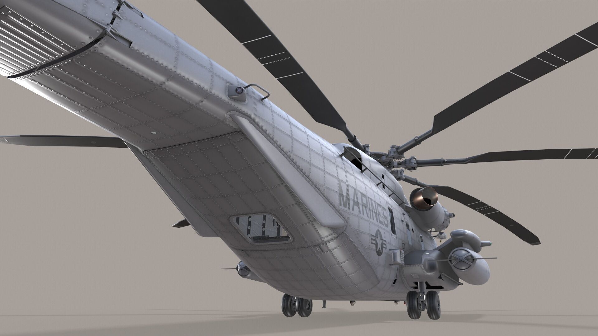 Realistic 3d model of CH-53E Super Stallion US Marines Low-poly 3D model_21
