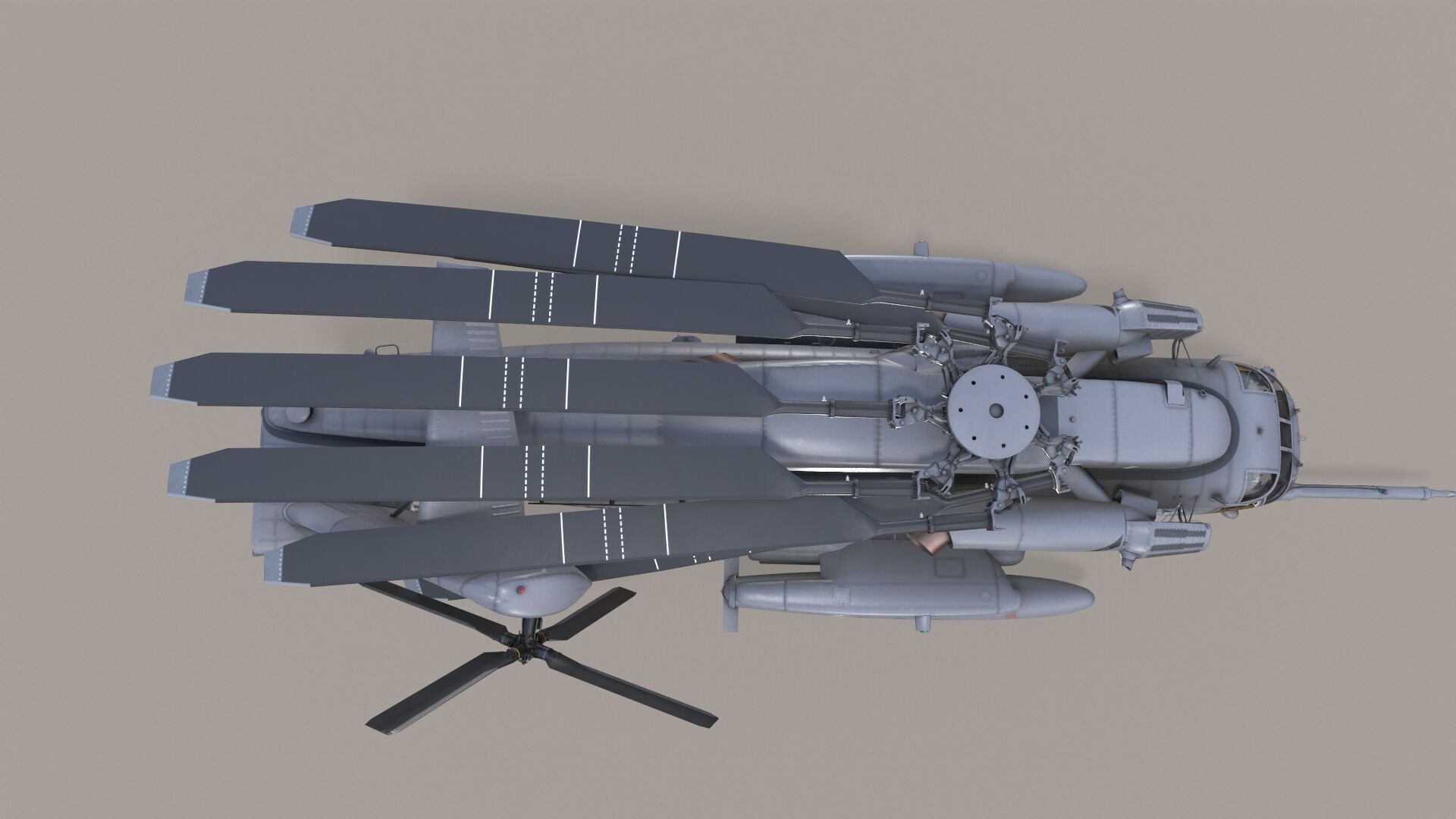 Realistic 3d model of CH-53E Super Stallion US Marines Low-poly 3D model_12