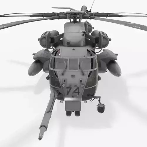 Realistic 3d model of CH-53E Super Stallion US Marines Low-poly 3D model