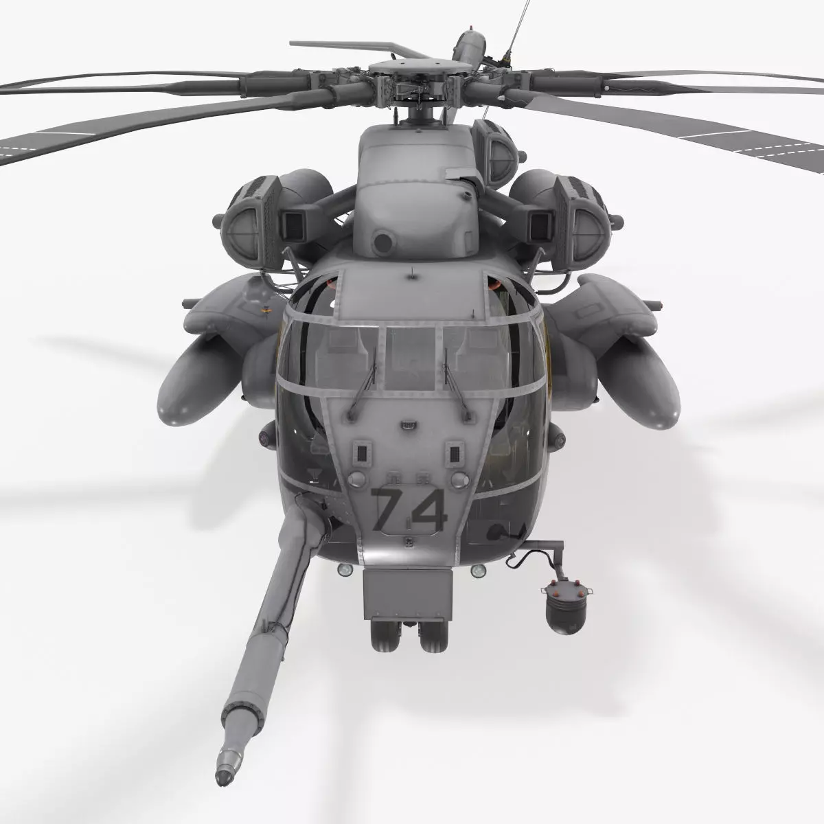 Realistic 3d model of CH-53E Super Stallion US Marines Low-poly 3D model_0