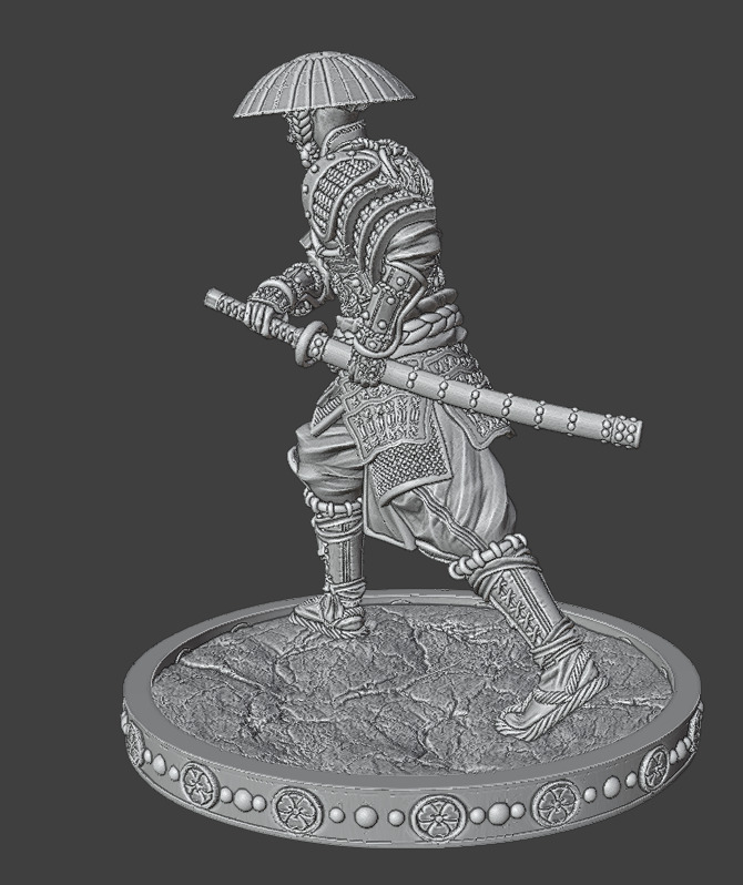 SamuraiInHat 3D print model_8