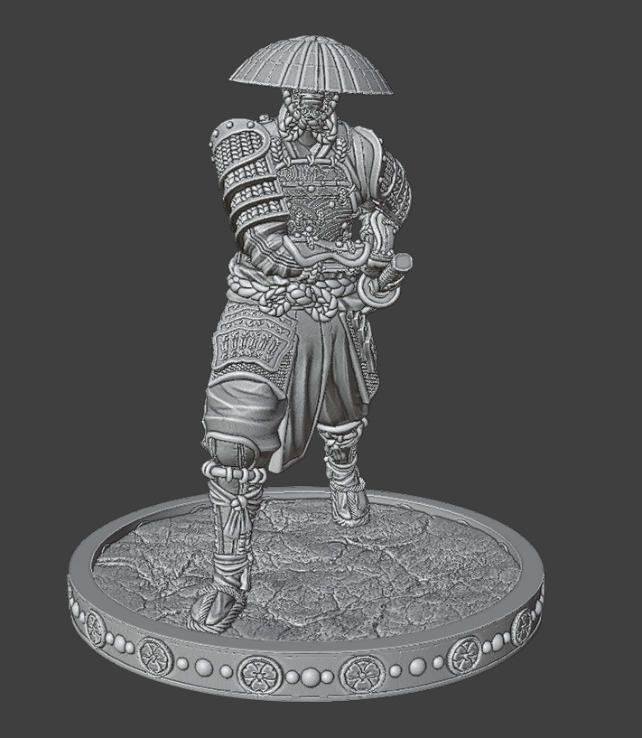 SamuraiInHat 3D print model_15