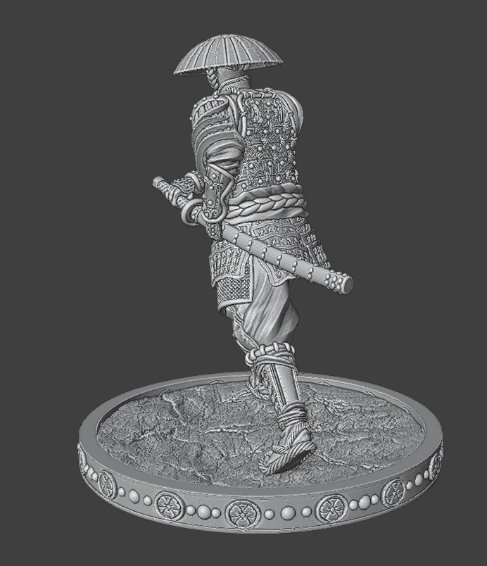 SamuraiInHat 3D print model_10