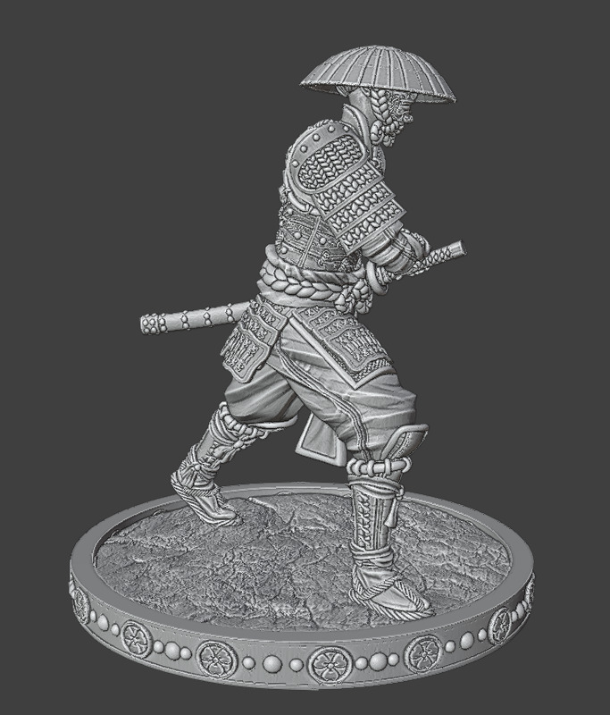 SamuraiInHat 3D print model_4