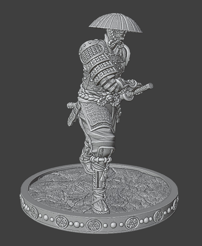 SamuraiInHat 3D print model_7