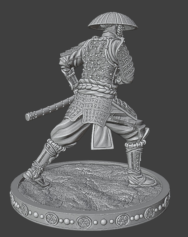 SamuraiInHat 3D print model_14